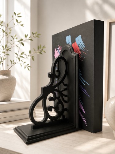 Elegante buchstütze mit - elegante,