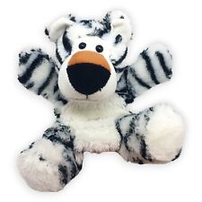 Handpuppe Tiger Weiß Kehl 24 cm Gestreift Puppe Stofftier Plüsch Werbeatikel