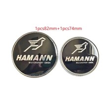 Für 2PCS 82mm&74mm BMW HAMANN Aufkleber Embleme Vorne hinten Anzug Ornamente