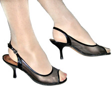 HIGH HEEL Mesh Pumps transparent durchsichtig 9 cm Gr. 41 !