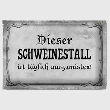 Blechschild Dieser