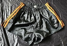adidas glanz nylon shorts schwarz orange