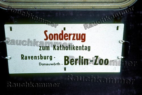 Zuglaufschild berlin 1980 - db,