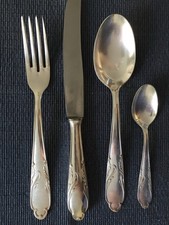 Festliches Silberbesteck 24 Teile ca. 40er Jahre, 90er Silberauflage