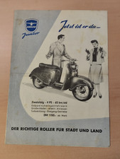 Adler Junior Motorroller Prospekt brochure Moped Motorrad MK3