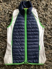 Weste Girls Golf Weiss / Blau / Grün Gr. S Damen Stepp w. Neu