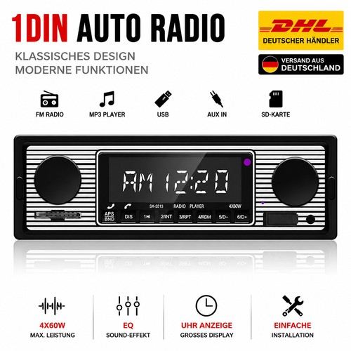 Retro autoradio bluetooth - retro,