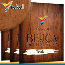 Rekol 3x 18g Pulver Holzbeize | Teak | Beize Beutelbeize Möbelbeize Pulverbeize