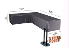 Schutzhülle L Form Sofa 330 cm × 255 cm × 100 cm Höhe 70cm Hülle