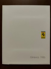 Ferrari Factory Media Press Kit Nr: 409/86, 1986 Genfer Autoausstellung - TOP