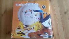 Domestic Kinder Geschirr-Set 4teilig Kuh-Motiv Keramik