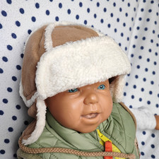 H&M Baby Wintermütze mit Ohrenklappen, Trapper-Mütze, Fliegermütze  Neu Gr. 62