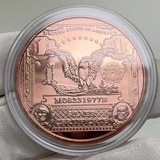 1 Unze (AVDP) .999 feinstes Kupfer mit dem Motiv "$1 Black Eagle"