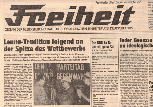 Ddr zeitung freiheit halle - ddr,