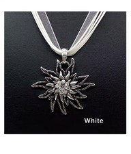 Trachtenkette Edelweiss  Dirndl Strass Oktoberfest Kette Tracht Schmuck