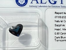 Dark Blue Sapphire - Heart Cut