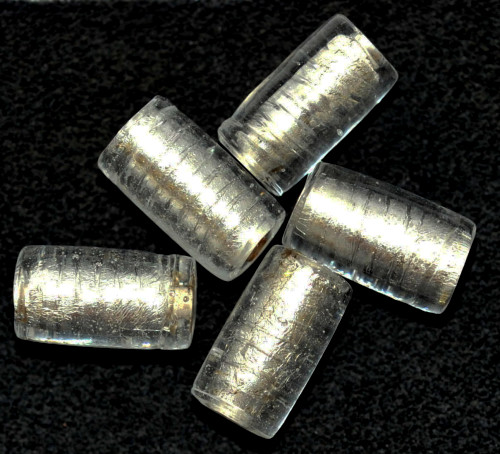 Diverse silberfolie glasperlen - silberfolie,