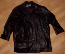 Seiden Leder  Damen - Echtlederjacke - Größe 48  schwarzbraun