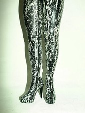 Crotch latexstiefel schwarz - latexstiefel,