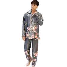 Herren Seidiges Satin Pyjama