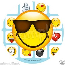 Essbar Tortendeko Smiley Emoji