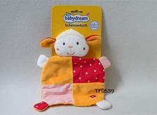Babydream Schaf ? orange rot Lamm Kuscheltuch Schmusetuch (T207)