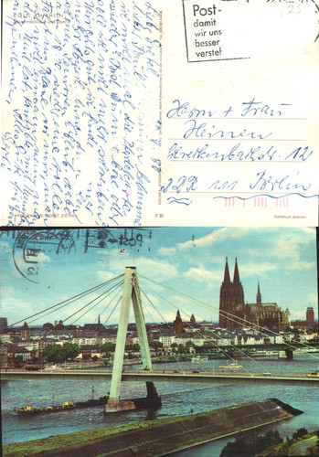 Köln rhein severinbrücke - rhein,