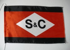 Shipping & Chartering GmbH & Co. KG, Jork. Tischflagge aus Kunstseide.