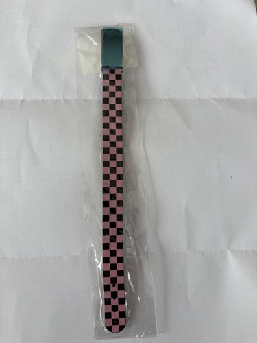 Armband rosa schwarz karo - rosa,