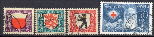 Schweiz 229 232 pro - , juventute