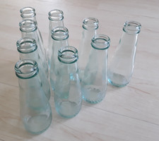 12 leere Crodino Flaschen Glasflaschen 100 ml Vasen Likörflaschen top