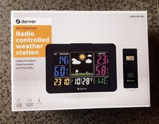 DENVER Wetterstation WS-540 black mit Farbdisplay neu mit ovp