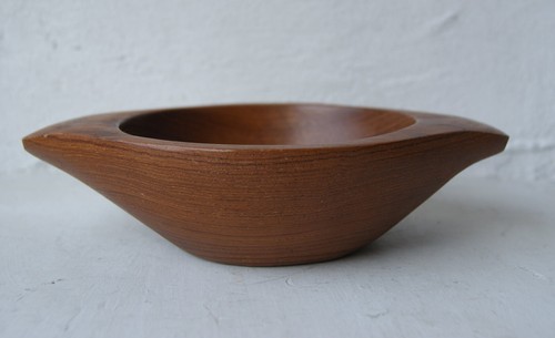 Kleine holzschale teak 60er - kleine, teak,