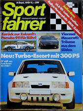 Sportfahrer 09/81 Turbo-Escort