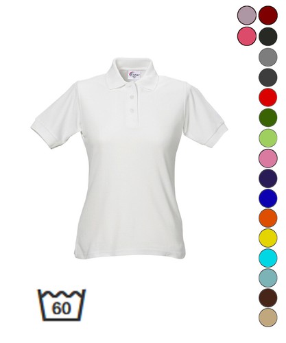 Damen poloshirt waschbar - poloshirt, 60°c