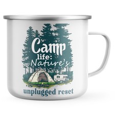 Camp Life Emaille Becher