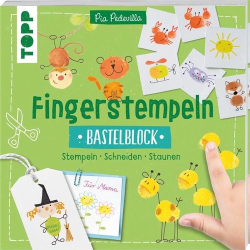 Fingerstempeln bastelblock - fingerstempeln.,