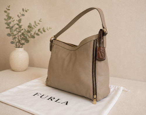 Furla genuine leather shoulder - leather,