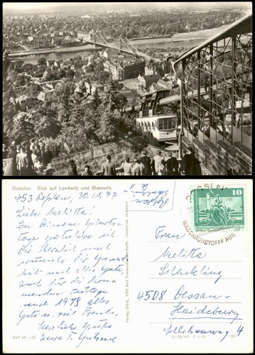 Ansichtskarte dresden ddr - ansichtskarte,