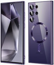 Hülle für Samsung Galaxy S24 Ultra MagSafe Silikon Schutz Hard Case Tasche TITAN