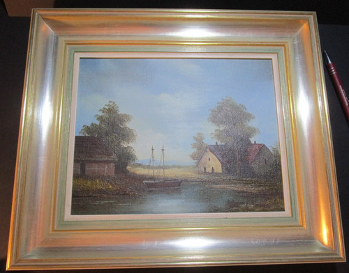 Original ölgemälde haus - original,
