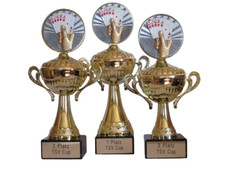 3 Poker-Henkelpokale mit