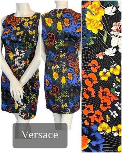 Versace kleid blumen vintage - kleid,