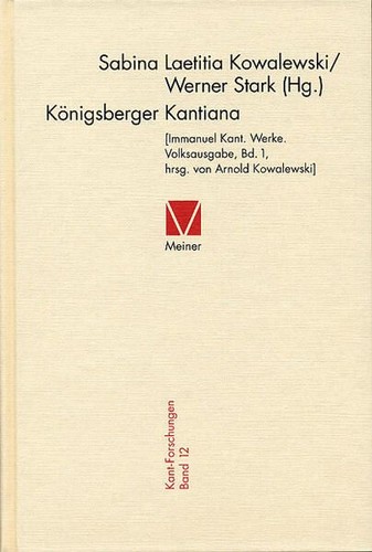 Königsberger kantiana - -,