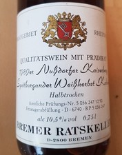 Bremer Ratskeller Wein