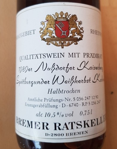 Bremer ratskeller wein - bremer,
