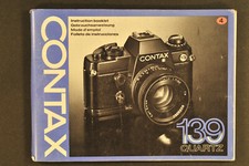 Contax 139 QUARTZ und Winder 139 Bedienungsanleitung (4-sprachig)