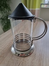 Teekanne, Tee/Glühwein Zubereiter, aus Glas ohne Siebeinsatz mit Metall Gestell