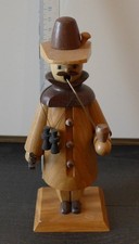 Räuchermann Jäger Erzgebirge 18cm, naturfarben