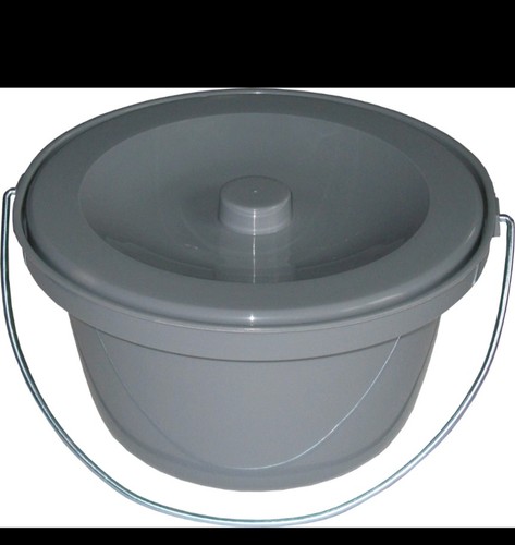 Toilettenstuhleimer grau